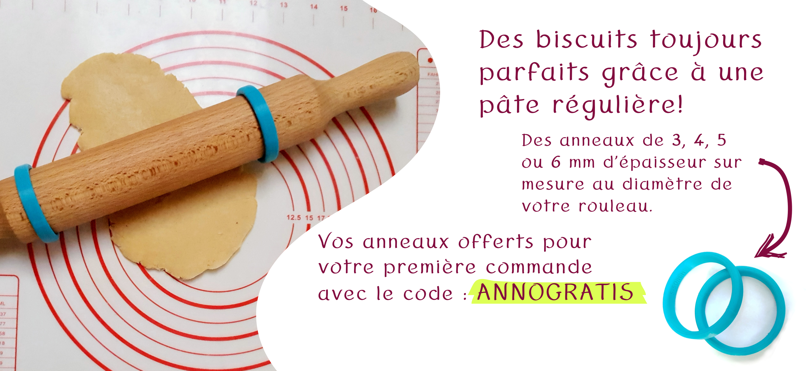 Des biscuits toujours parfaits grâce à une pâte régulière!